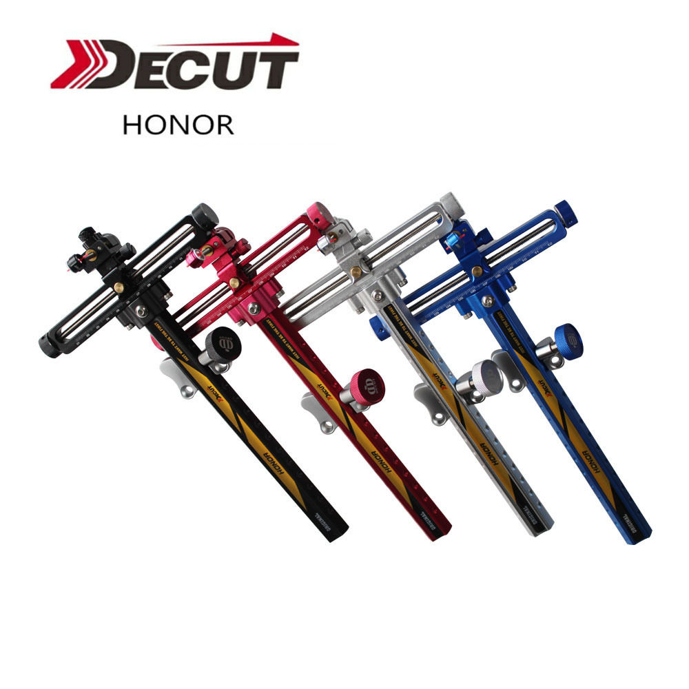 反曲弓瞄准器铝合金带瞄点精准稳定迪酷特HONOR射箭瞄具瞄架
