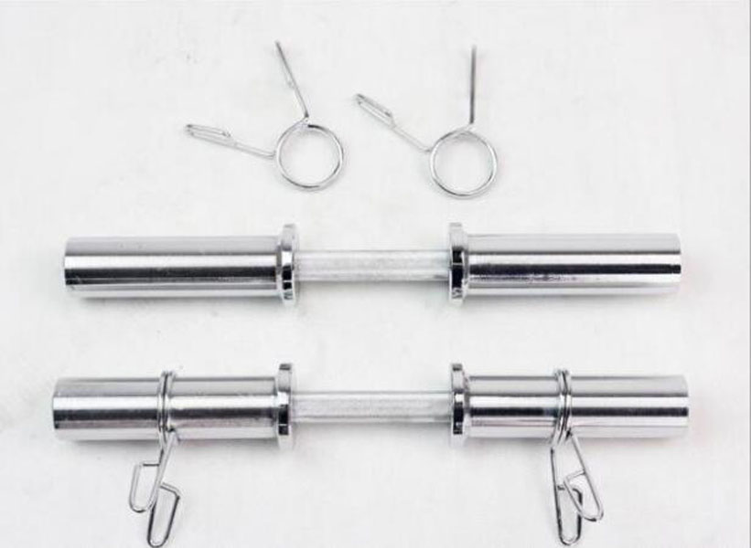 大孔哑铃杆 40厘米哑铃杆短杆 50cm电镀哑铃杆  家用健身器材