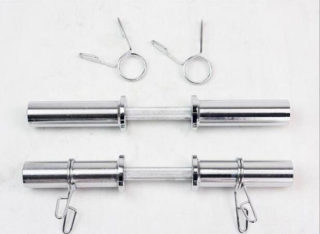 大孔哑铃杆 40厘米哑铃杆短杆 50cm电镀哑铃杆  家用健身器材
