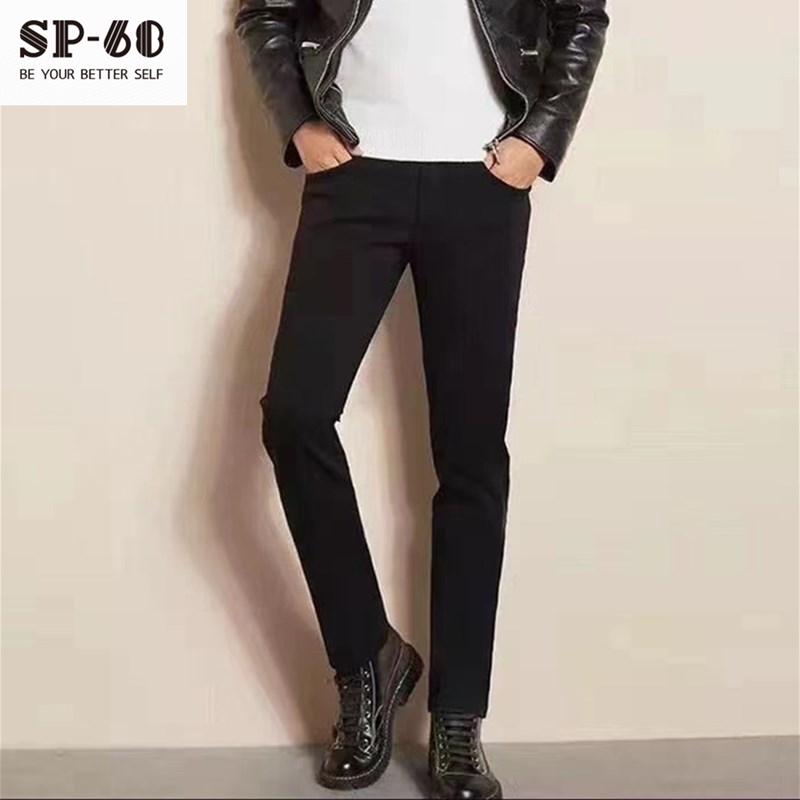 韩国正品sp-68男士魔术裤春秋冬款加绒加厚男神裤休闲裤sp68黑色