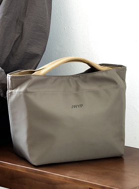 时尚轻便保温饭盒袋日式拉链手提防水便当包上班族铝箔简约午餐包