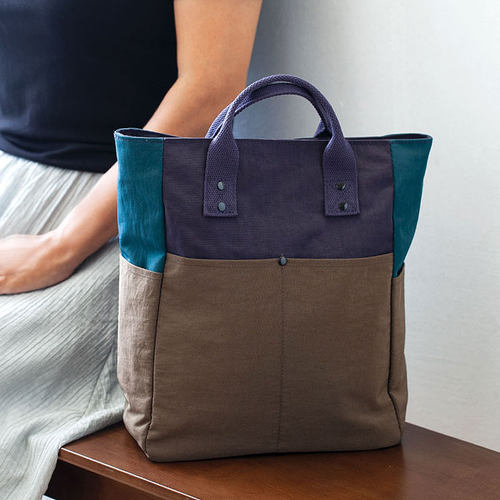 集物优品大容量托特手提袋A4包