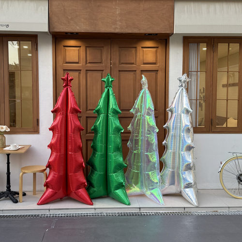 Christmas tree 布置圣诞节日拍照装饰品大号幻彩立体圣诞树气球