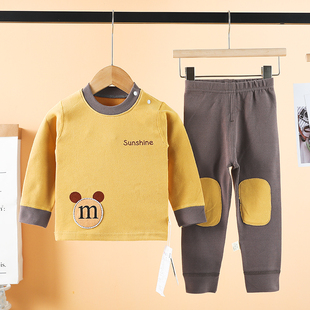 300克舒绒无骨宝宝秋衣秋裤 男童内衣棉加厚儿童线衣秋冬打底 套装