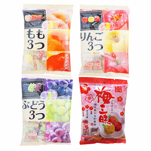 水果味喜糖日本桃子味什锦袋装
