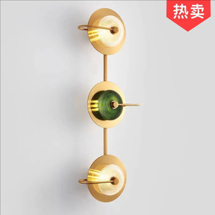轻奢客厅背景墙壁灯个性创意设计师酒店展厅大堂会所过道灯卧室灯