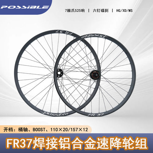博实FR37速降轮组110*20六钉