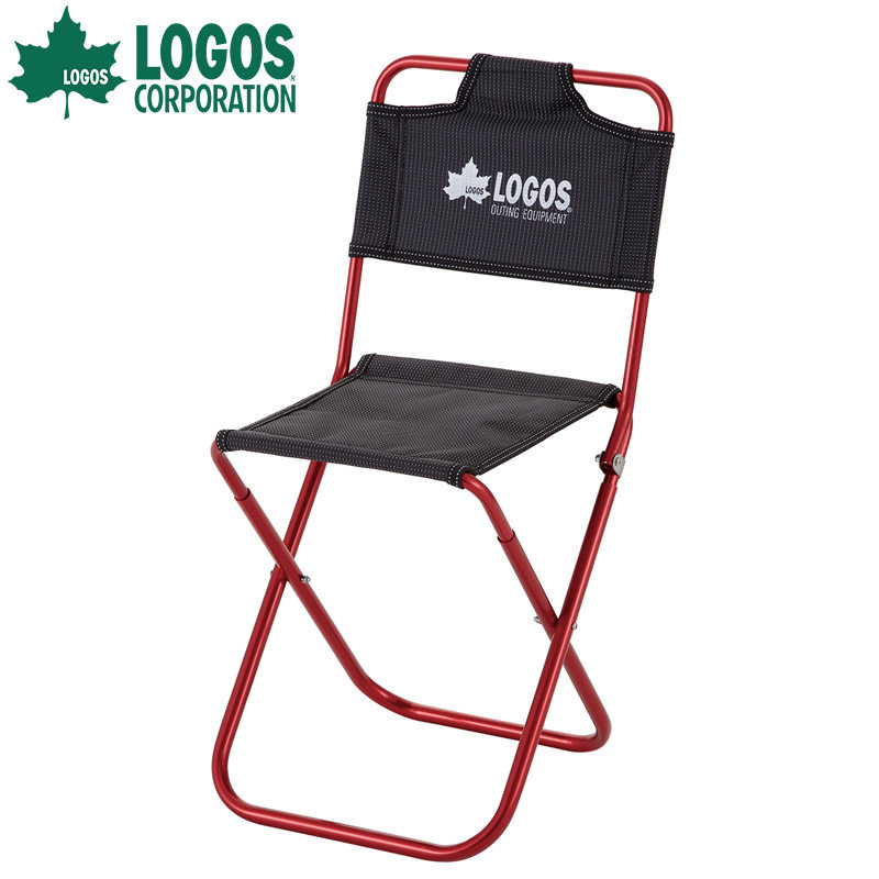 日本logos户外露营7075超轻便携式折叠椅子凳钓鱼小凳子旅行马扎