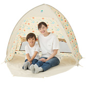 日本logos速开帐篷折叠便携户外遮阳公园沙滩露营野餐防晒帐篷