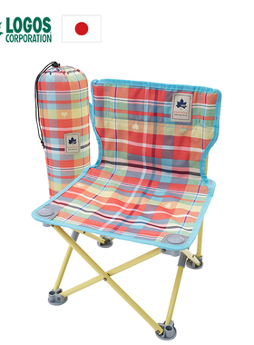 日本logos户外露营折叠椅钓鱼椅凳子马扎加厚便携野营户外沙滩