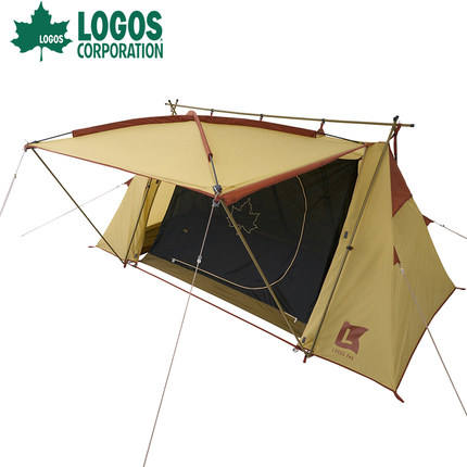 日本logos户外露营野营帐篷庇护所帐篷军帐23年新款