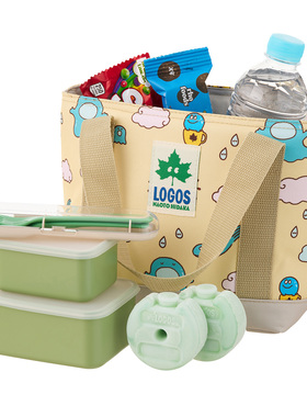 日本logos户外露营保温包便当包野餐包带饭包抗菌保温包