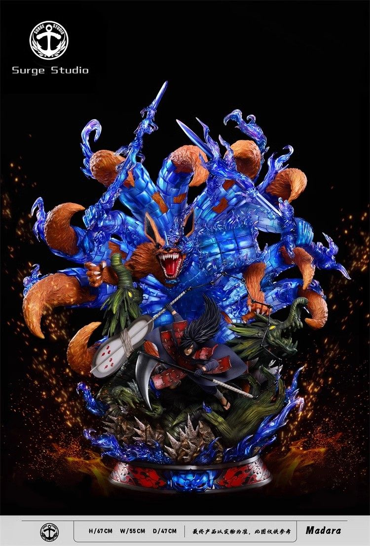 【预订优惠】巨浪 宇智波斑须佐木龙威装九尾 火影gk限量手办雕像