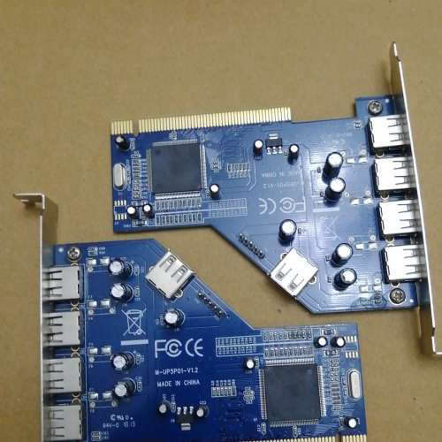 M-UP5P01-V1.2 PCI转USB 4卡口 卡实