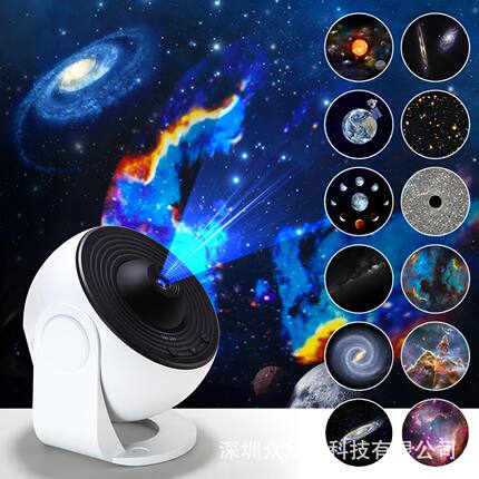 跨境高清调焦投影灯星空银河投影灯高清满天星创意礼品卧室氛围灯