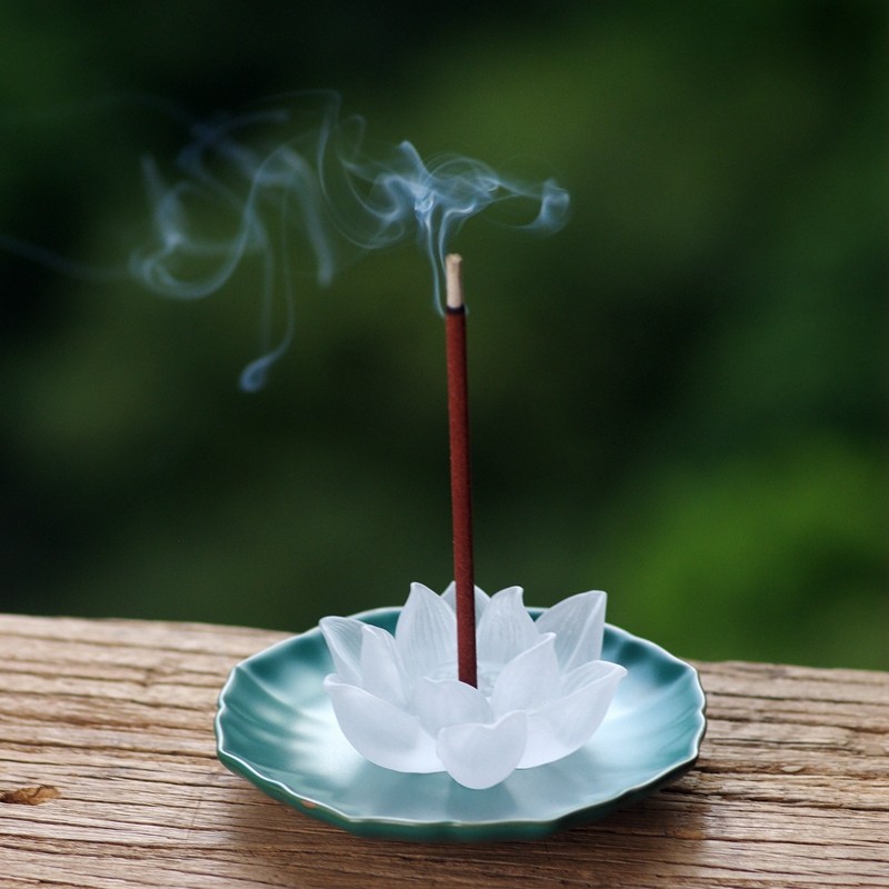 古法琉璃莲花香插经典器型图片