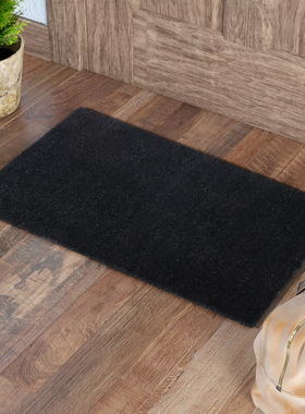 印度进口手工天然椰棕黑色门垫地垫入户门厅定制除尘防滑加厚脚垫