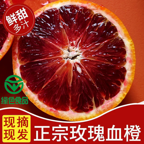 正宗四川泸州老树血橙红血橙玫瑰橙新鲜水果塔罗科橙子9斤包邮 - 封面