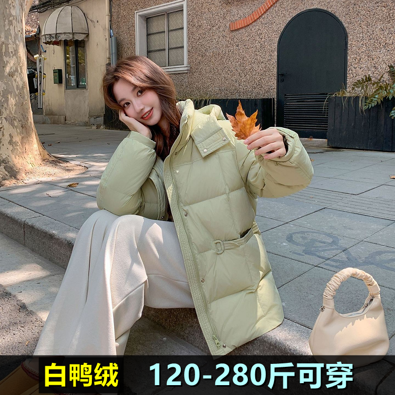 特大码羽绒服女加肥加大2025冬新款200斤胖mm300宽松鸭绒孕妇外套