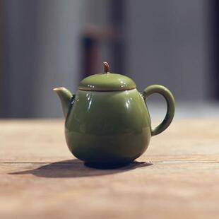 耀州窑小龙蛋 龙胆 龙旦 小茶壶 青瓷小品壶