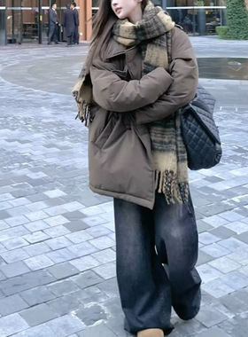 韩版潮流又酷又飒加厚棉服女2026冬季新款时尚保暖显瘦休闲厚外套