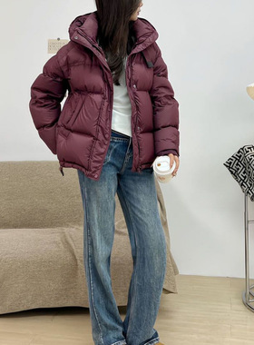 连帽中长棉服女2026年秋冬季百搭新款时尚流行休闲保暖棉服外套