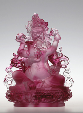 古法琉璃财神爷佛像书房开业礼品