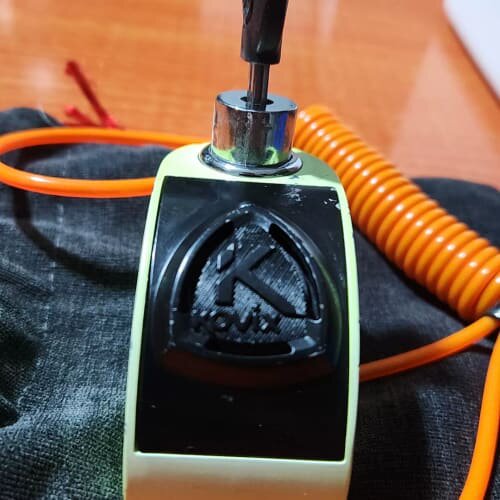 议价KOVIX KD6碟刹锁，荧光绿色，带报警功能，6mm
