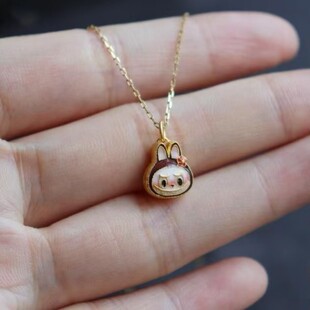 24K金古法金拉布布路路通项链强保色