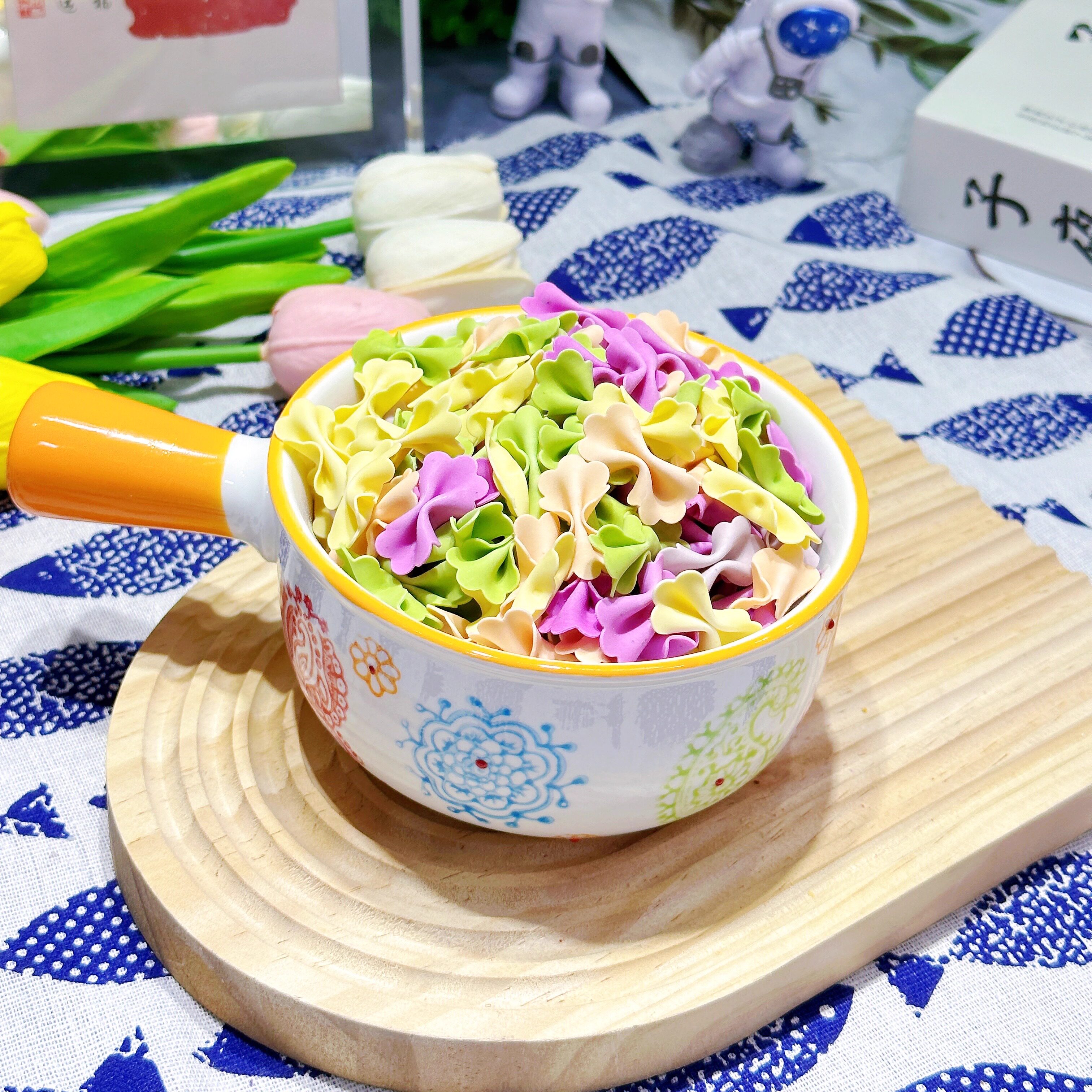 手工蝴蝶面250g罐装蔬菜面条螺丝海螺无添加送婴幼儿童宝宝辅食谱