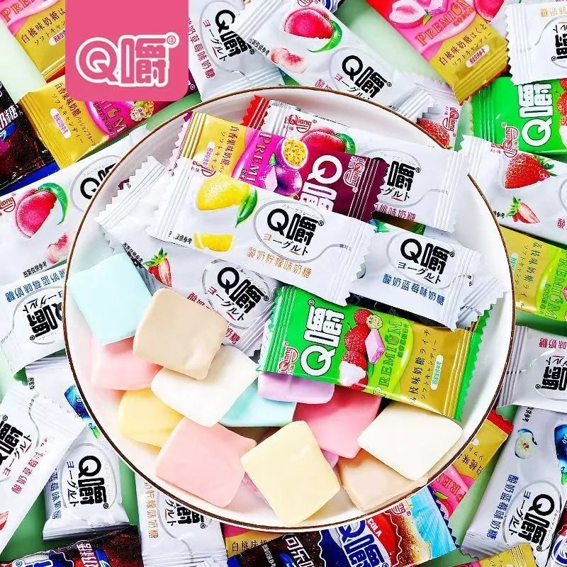 Q嚼软糖多种口味经典童年回忆奶糖果汁办公室追剧零食休闲食品,零食/坚果/特产,奶糖,淘宝优惠券,粉丝福利购,淘宝优惠卷
