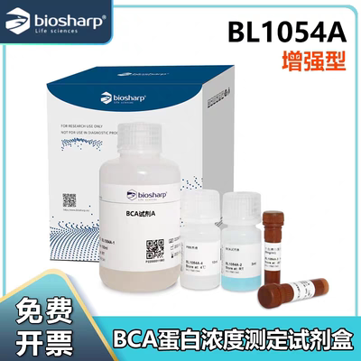 Biosharp白鲨 BCA蛋白浓度测定试剂盒(增强型)试剂 BL1054SA/B/C