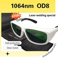 High-power 4-level OD8 industrial laser welding and cutting optical fiber special protective glasses and UV-resistant goggles thumbnail 3