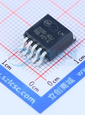 DC-DC电源芯片 LM2596DSADJG D2PAK-5 onsemi(安森美) 电子元器件