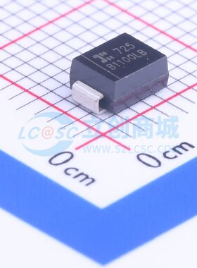 肖特基二极管 B1100LB-13-F DO-214AA DIODES(美台) 电子元件配单