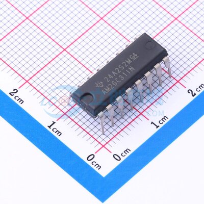 RS-485/RS-422芯片 AM26C31IN PDIP-16 TI/德州 电子元件原装正品