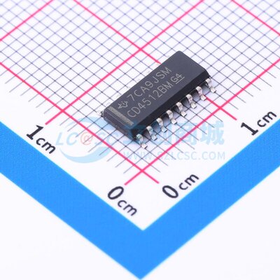 信号开关/编解码器/多路复用器 CD4512BM SOIC-16 TI/德州 元器件