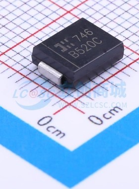 肖特基二极管 B520C-13-F SMC(DO-214AB) DIODES(美台) 原装正品