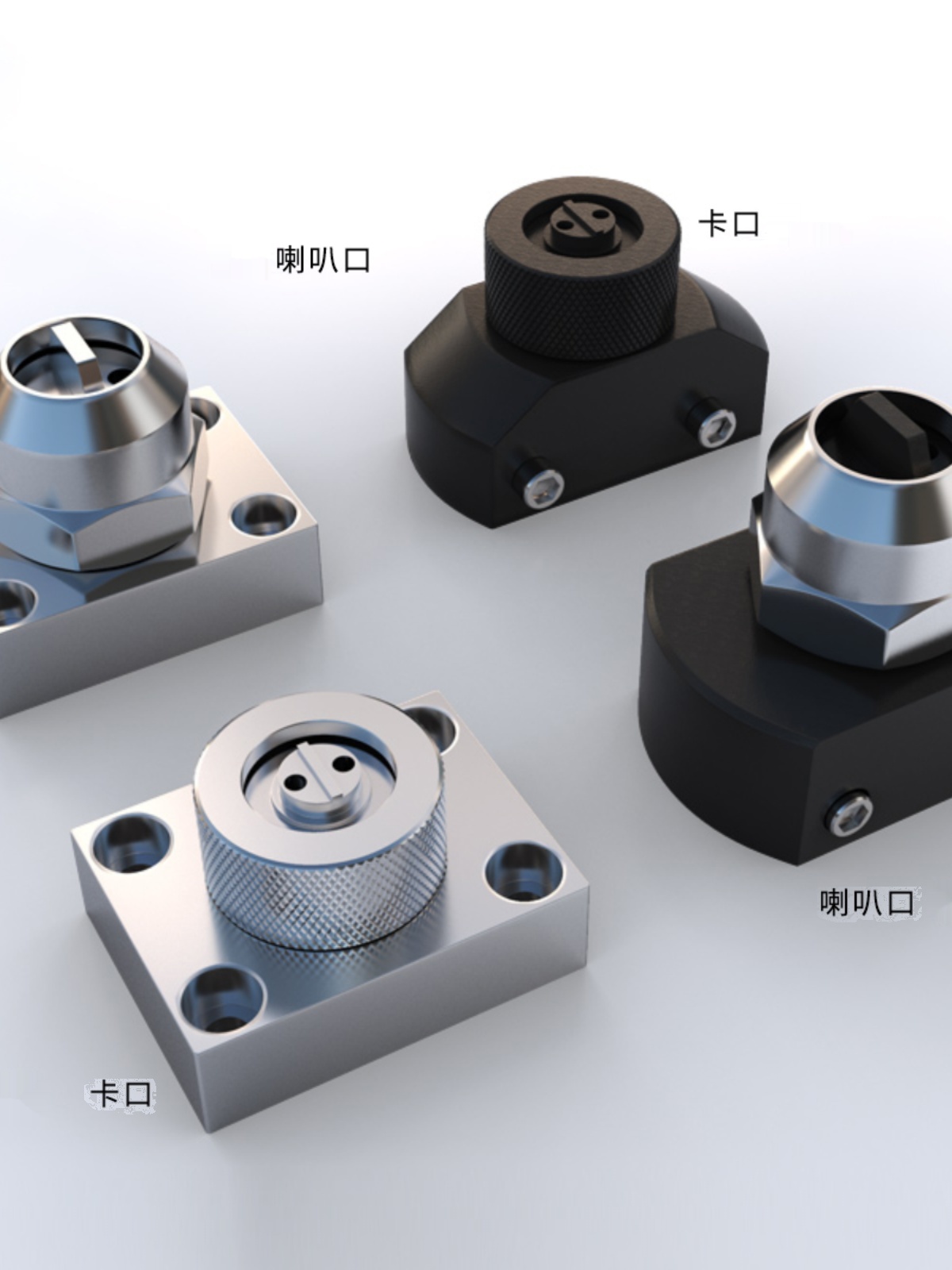 AB点胶阀三通卡口混胶头圆口三通混合头双液阀三通点胶阀混合头