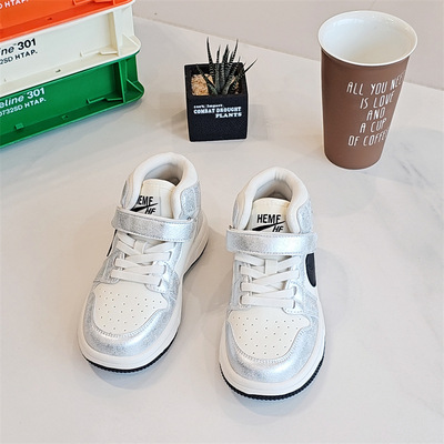 17506童鞋2025春款男女童高帮潮