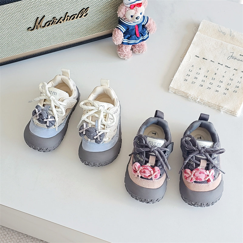 61609童鞋2026春款韩版可爱糖果撞色女童休闲鞋德训鞋阿甘鞋跑鞋