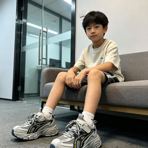 2026秋款男女童双网运动鞋儿童老爹鞋跑步篮球鞋26-37码R975