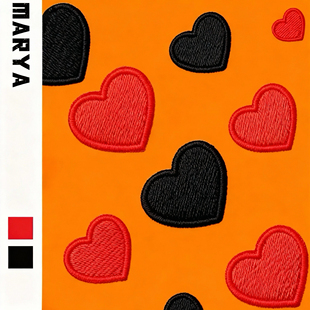 爱心刺绣布贴时尚衣服补丁贴羽绒服牛仔裤子装饰修补破洞心型贴布