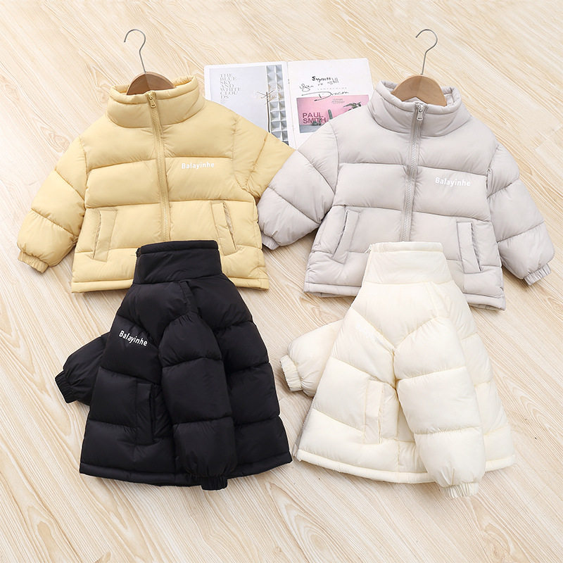 童装新款儿童棉服短款加厚棉衣男童女童秋冬季夹克面包服棉袄