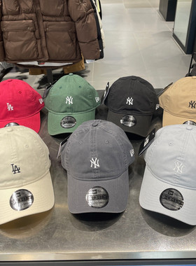 韩国New Era小标软顶棒球帽男女经典940刺绣弯檐帽子情侣鸭舌帽