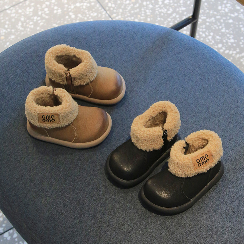 宝宝棉鞋2025冬季加绒韩版高帮加