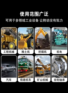 耐高温耐磨白色锂基润滑脂工程机械挖机轴承专用纯国标黄油大桶u.