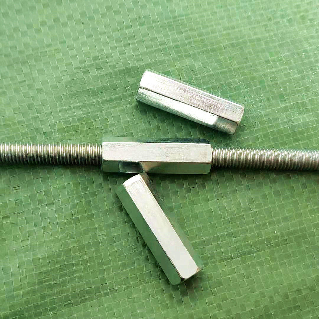 Galvanized extended hexagon joint nut screw screw hanging screw connecting nut M6M8M10M12