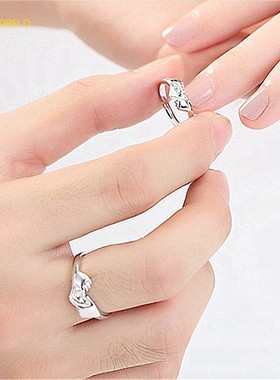 瑞铂朗高端首饰牵手一辈子对戒指环笔芯情侣戒指情侣爱情戒指饰品