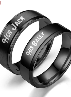 欧美风高档黑色情侣饰品